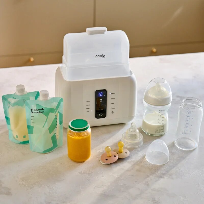 Lionelo Thermup Double White Bottle Warmer 6in1 többfunkciós cumisüveg melegítő 6 in 1 1 db