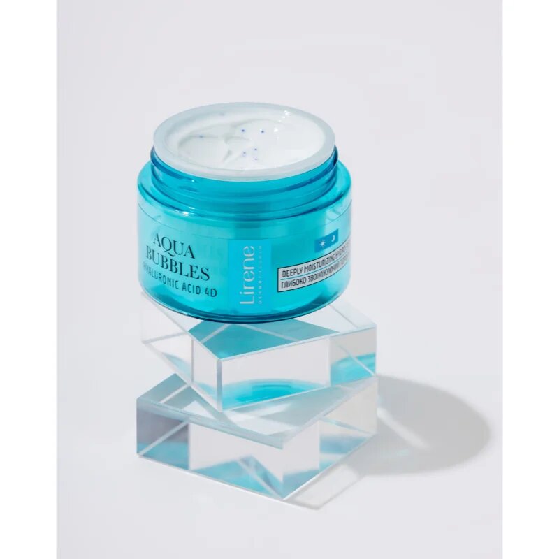 Lirene Aqua Bubbles mélyen hidratáló krém Nappali és éjjeli ápolás 50 ml