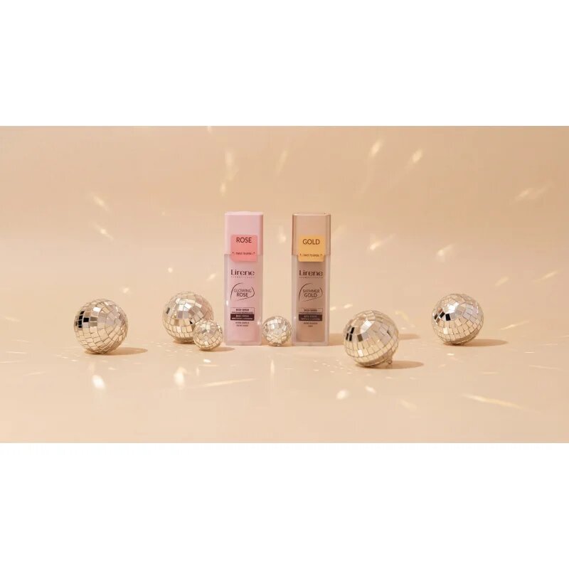 Lirene Base Shimmer Gold bőrvilágosító alapozó szérum 30 ml