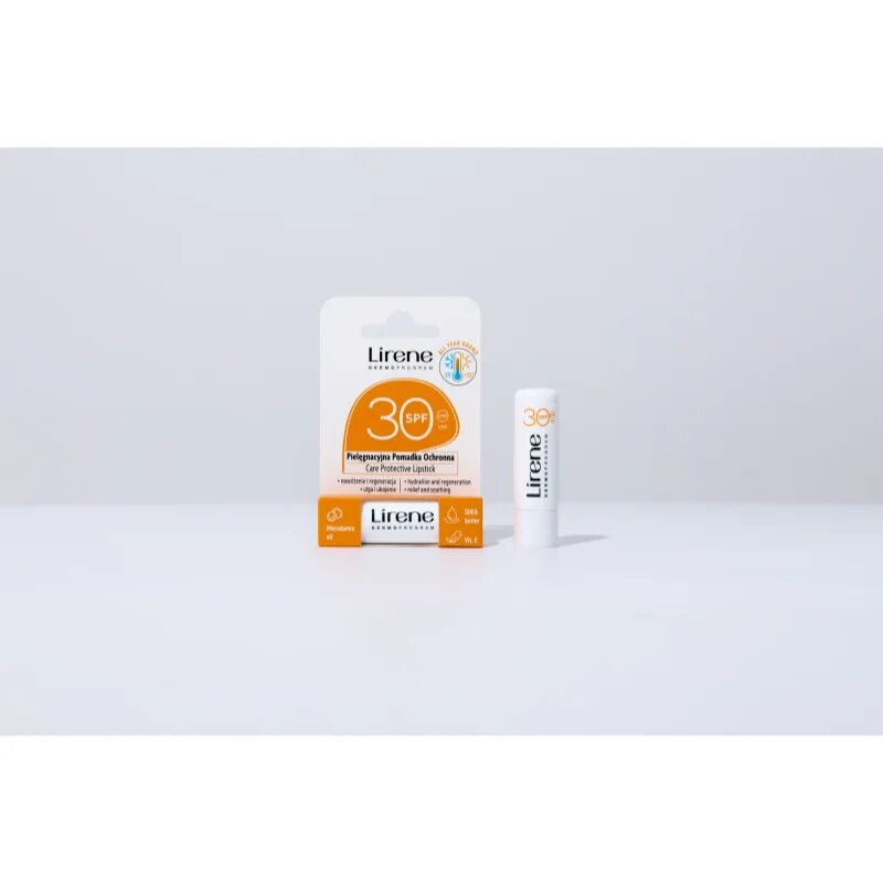 Lirene Care Protective Lipstick ajakvédő balzsam hidratáló hatással SPF 30 4.6 g