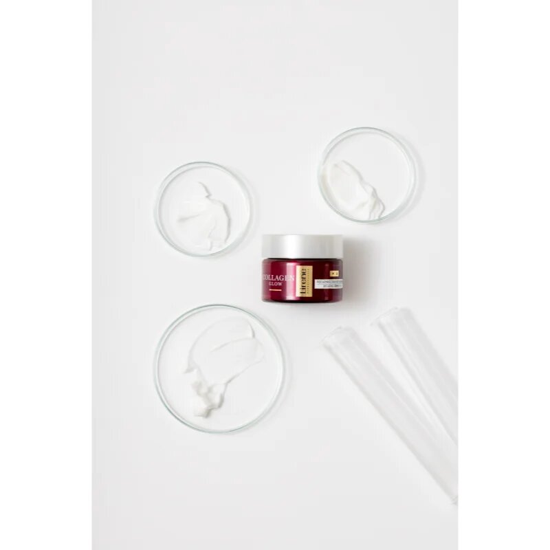 Lirene Collagen Glow 70+ ránctalanító és regeneráló krém az arcbőr táplálásáért és természetes hidratáltságának megőrzéséért 50 ml