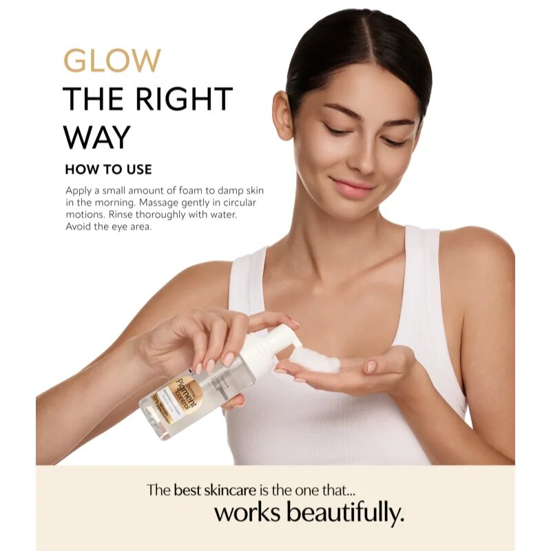 Lirene Derma Pigment Control Brightening Foam bőrvilágosító tisztító hab a hiperpigmentációs bőrre 150 ml
