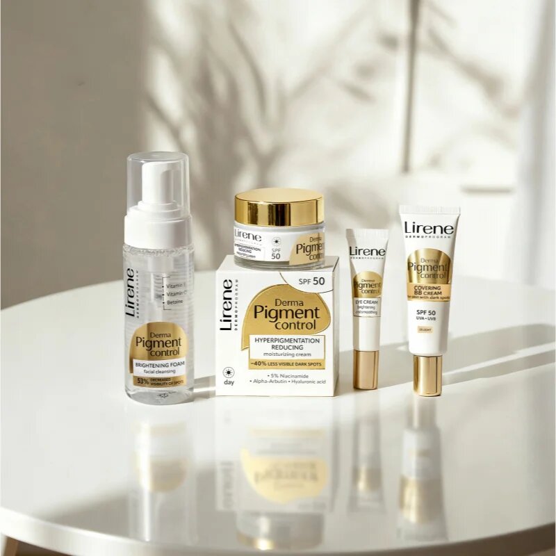 Lirene Derma Pigment Control Brightening Foam bőrvilágosító tisztító hab a hiperpigmentációs bőrre 150 ml