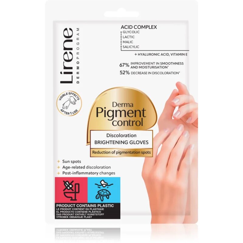 Lirene Derma Pigment Control Brightening Gloves kesztyű a pigment foltok ellen 1 pár