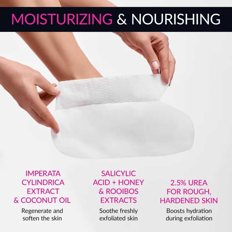 Lirene Foot Care bőrhámlasztó zokni a láb bőrének puhítására és hidratálására 25% Urea 1 pár