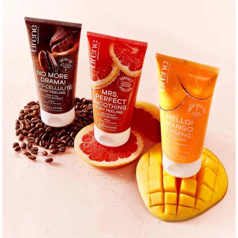 Lirene Hello! Mango bőrfeszesítő testradír tápláló hatással 175 ml