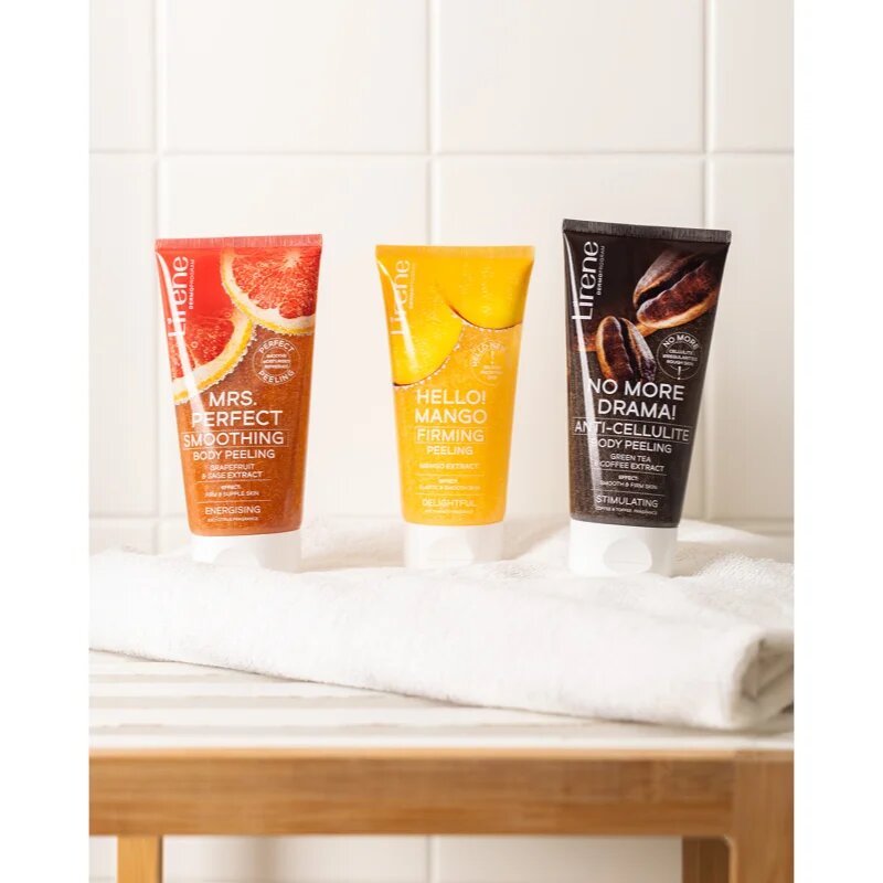 Lirene Hello! Mango bőrfeszesítő testradír tápláló hatással 175 ml