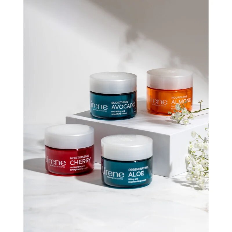 Lirene Hydration & Nourishment Regenerating Aloe regeneráló lifting krém aloe verával és shea vajjal 50 ml