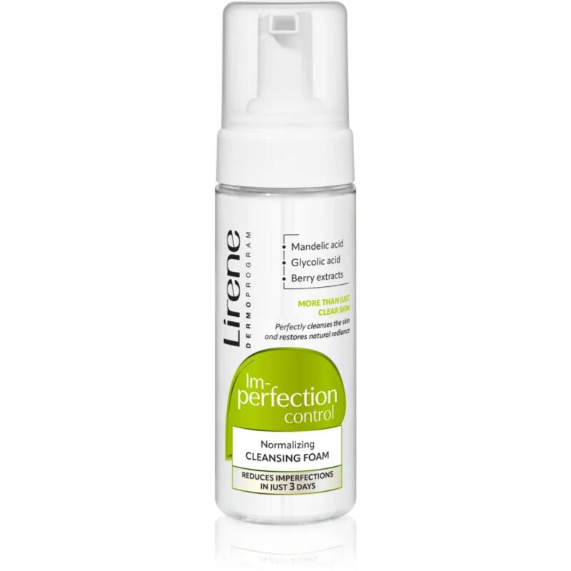 Lirene Imperfection Control Cleansing Foam tisztító hab zsíros és problémás bőrre 150 ml