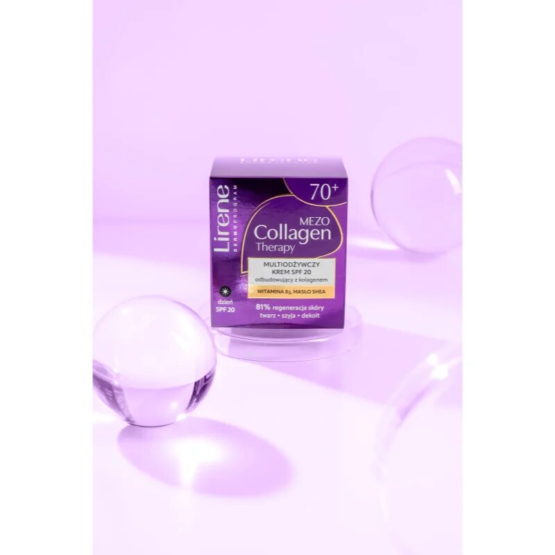 Lirene Mezo Collagen Therapy 70+ tápláló nappali krém érett bőrre SPF 20 50 ml