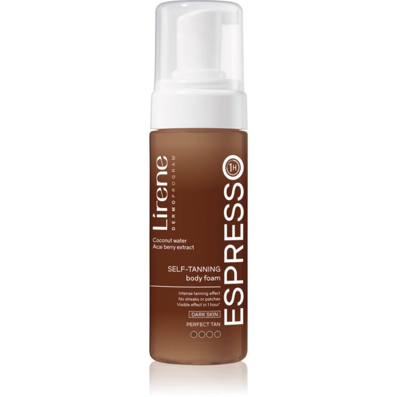 Lirene Perfect Tan bronzósító hab testre sötét bőrre arcra és testre 150 ml