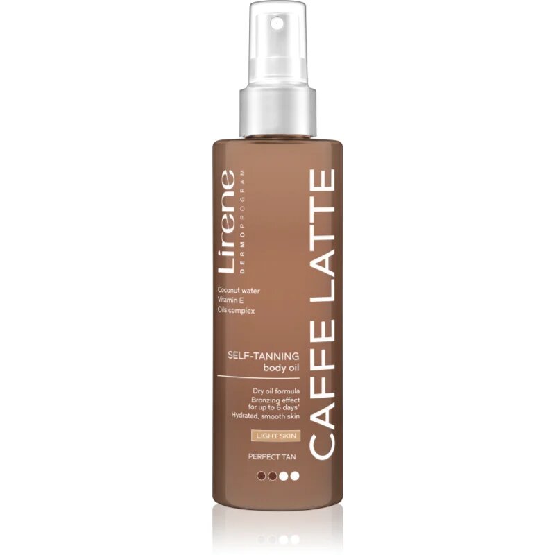 Lirene Perfect Tan önbarnító olaj testre Caffe Latte 200 ml