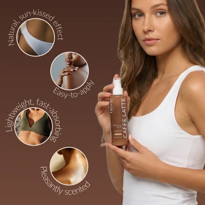 Lirene Perfect Tan önbarnító olaj testre Caffe Latte 200 ml