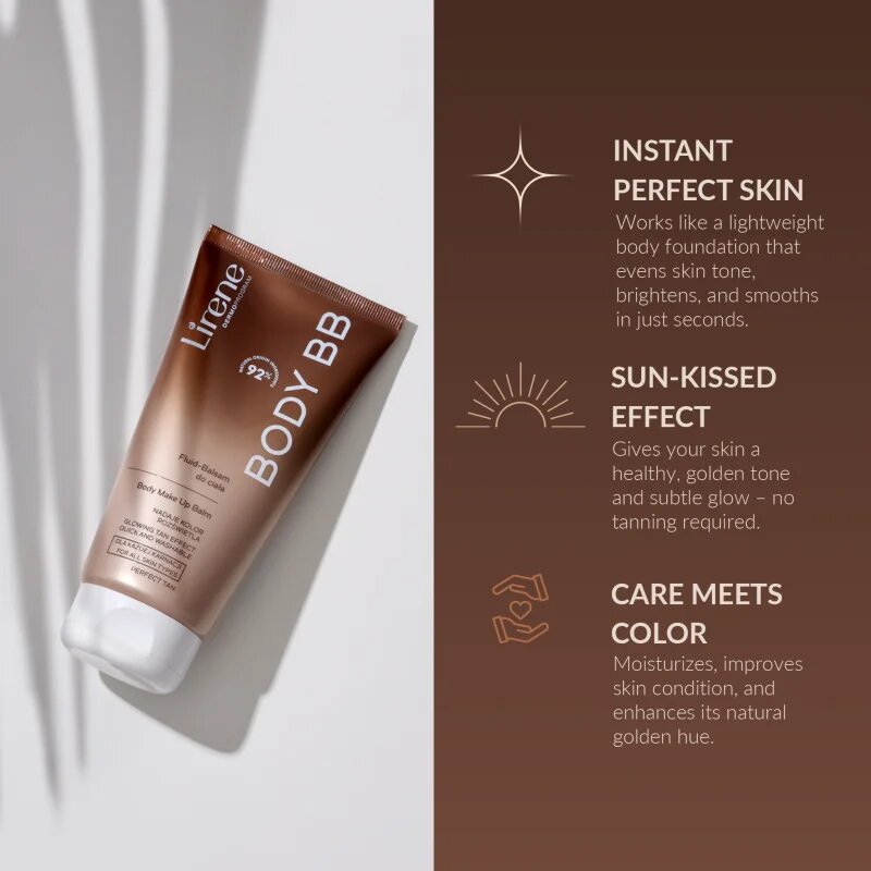 Lirene Perfect Tan testbalzsam azonnali bronzosító hatás 175 ml