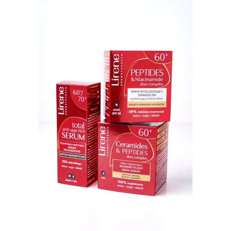 Lirene Total Anti-Age Rich Serum 60+ feszesítő szérum ráncok ellen 30 ml