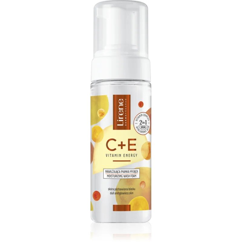 Lirene Vitamin Energy C+E hidratáló tisztító hab C és E vitaminnal 150 ml