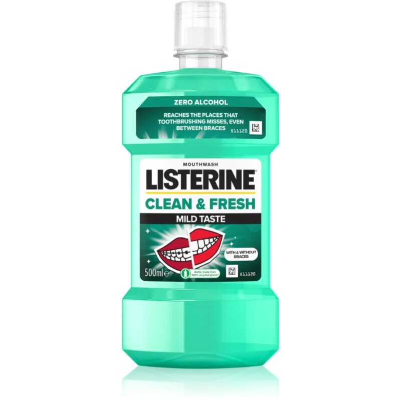Listerine Clean & Fresh szájvíz fogszuvasodás ellen 500 ml