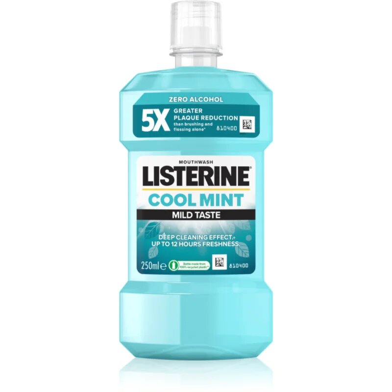 Listerine Cool Mint Mild Taste szájvíz alkoholmentes íz Cool Mint 250 ml