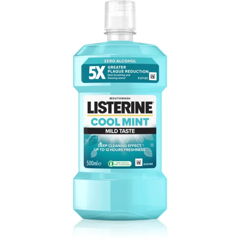 Listerine Cool Mint Mild Taste szájvíz alkoholmentes íz Cool Mint 500 ml