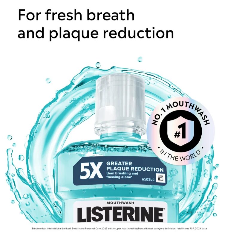 Listerine Cool Mint szájvíz a friss leheletért 1000 ml