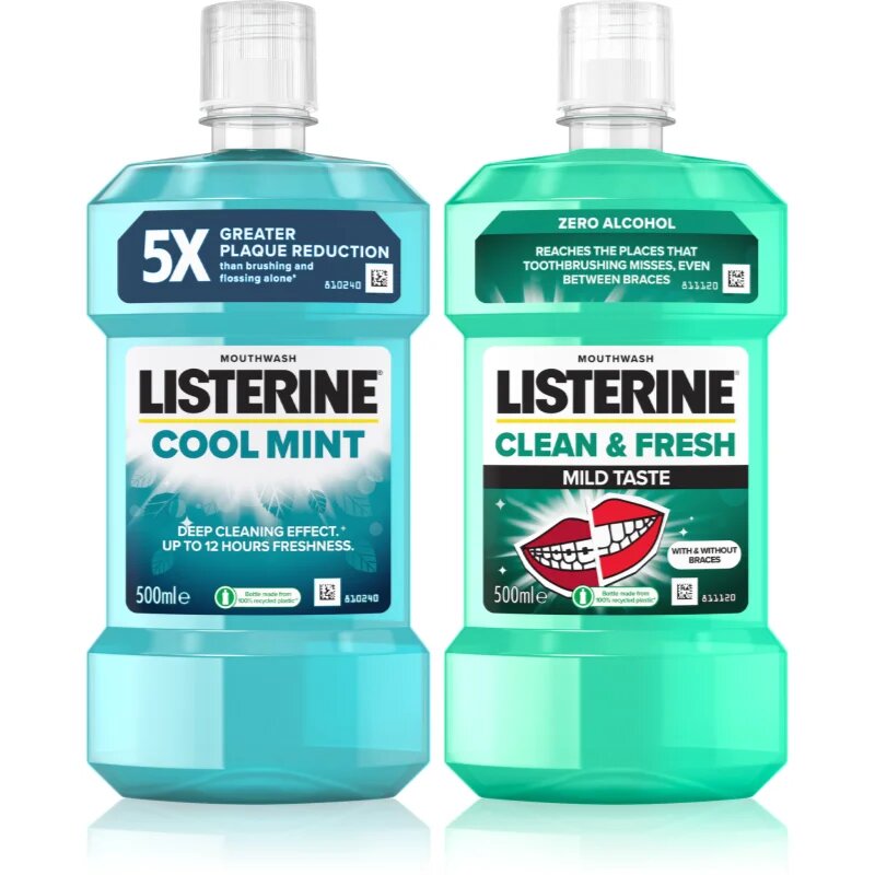 Listerine Duopack szájvíz takarékos kiszerelés