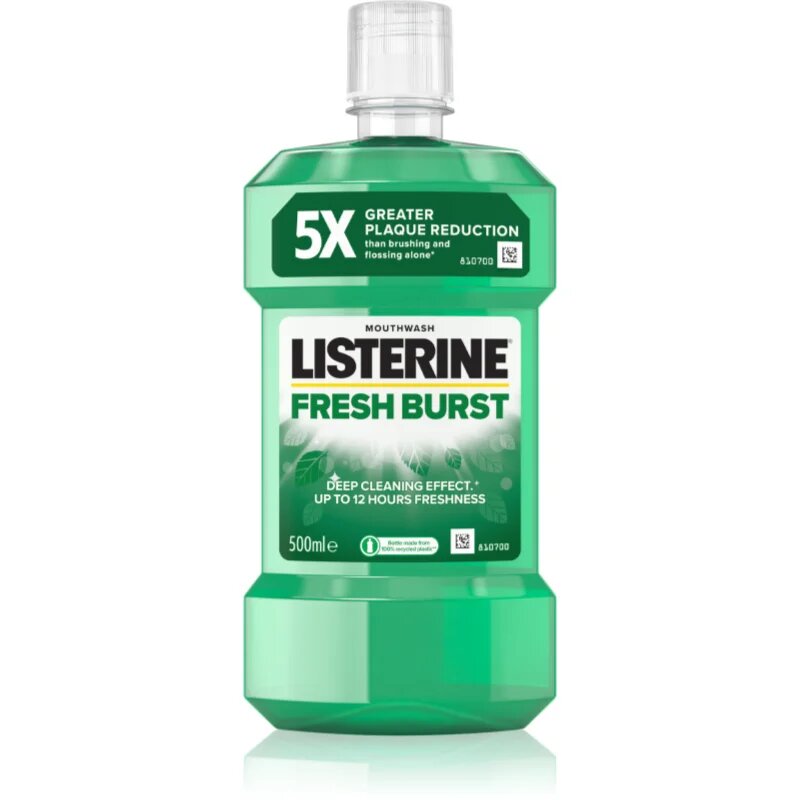 Listerine Fresh Burst szájvíz foglepedék ellen 500 ml