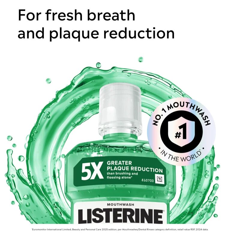 Listerine Fresh Burst szájvíz foglepedék ellen 500 ml
