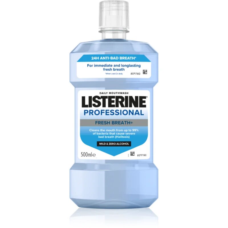 Listerine Professional Fresh Breath+ szájvíz a friss leheletért 500 ml