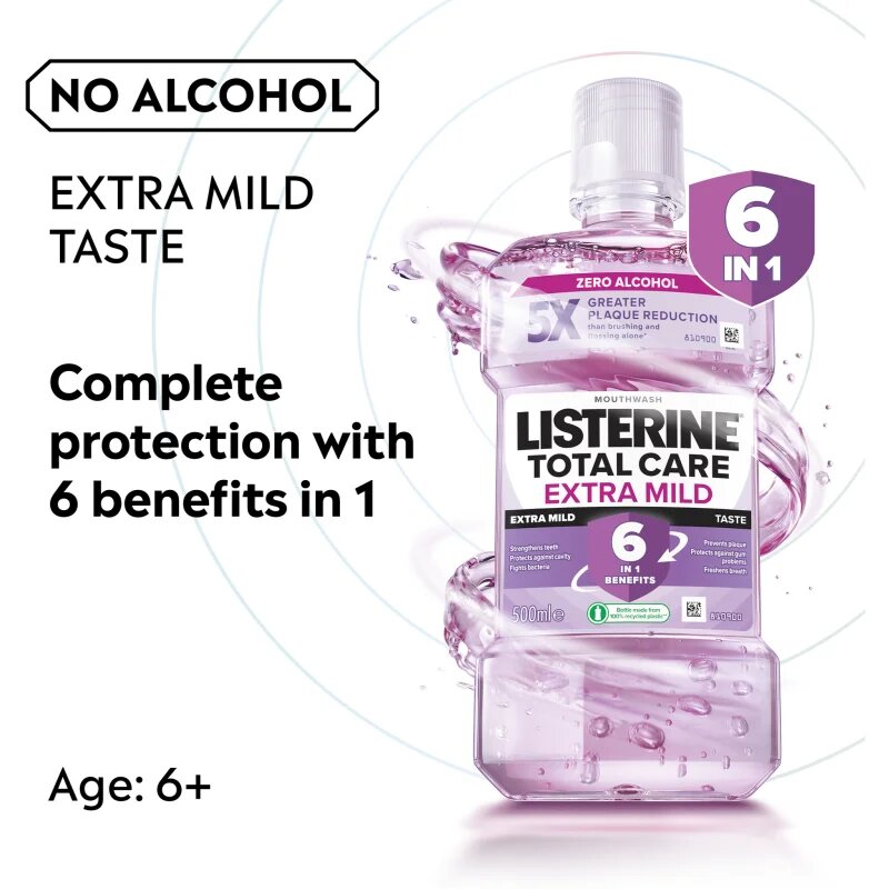Listerine Total Care Extra Mild szájvíz 500 ml