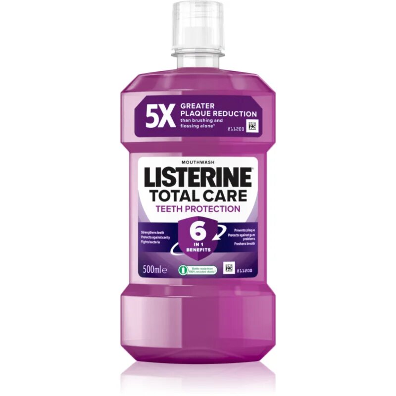 Listerine Total Care Teeth Protection szájvíz a fogak komplett védelméért 6 in 1 500 ml