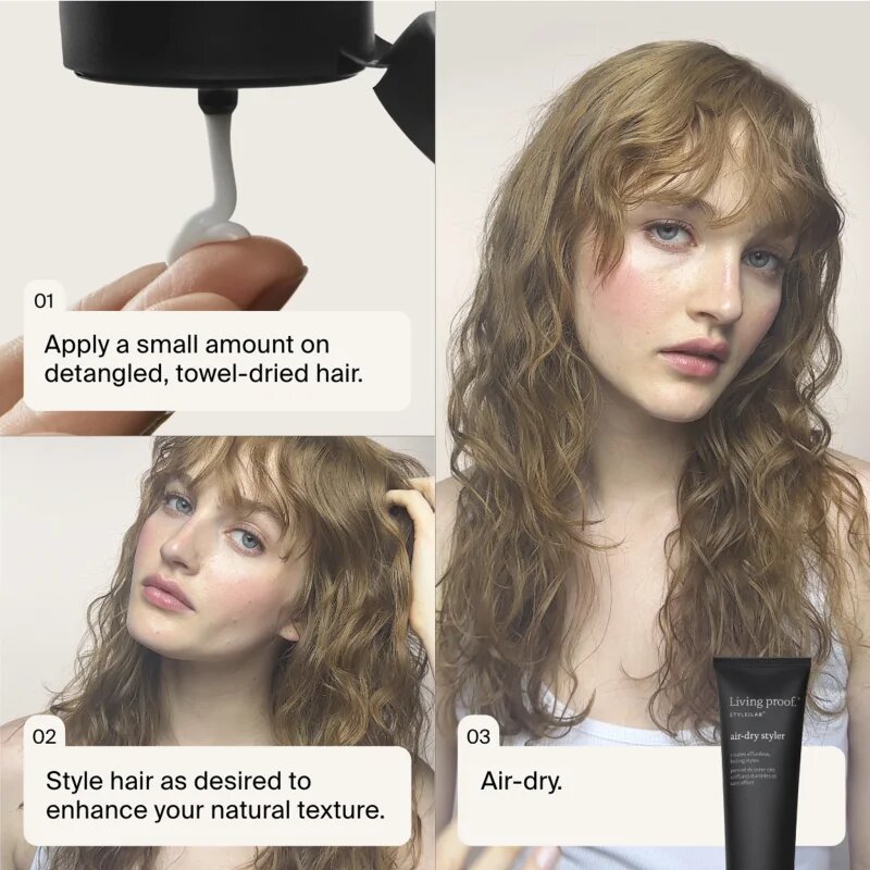 Living Proof Air-Dry Styler hajformázó krém töredezés ellen 148 ml