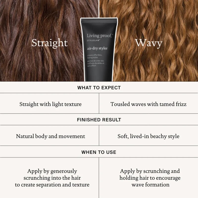Living Proof Air-Dry Styler hajformázó krém töredezés ellen 148 ml