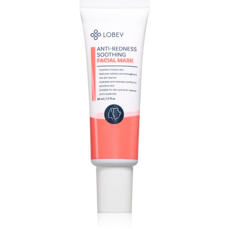 Lobey Anti-Redness Soothing nyugtató arcmaszk bőrpír ellen 50 ml