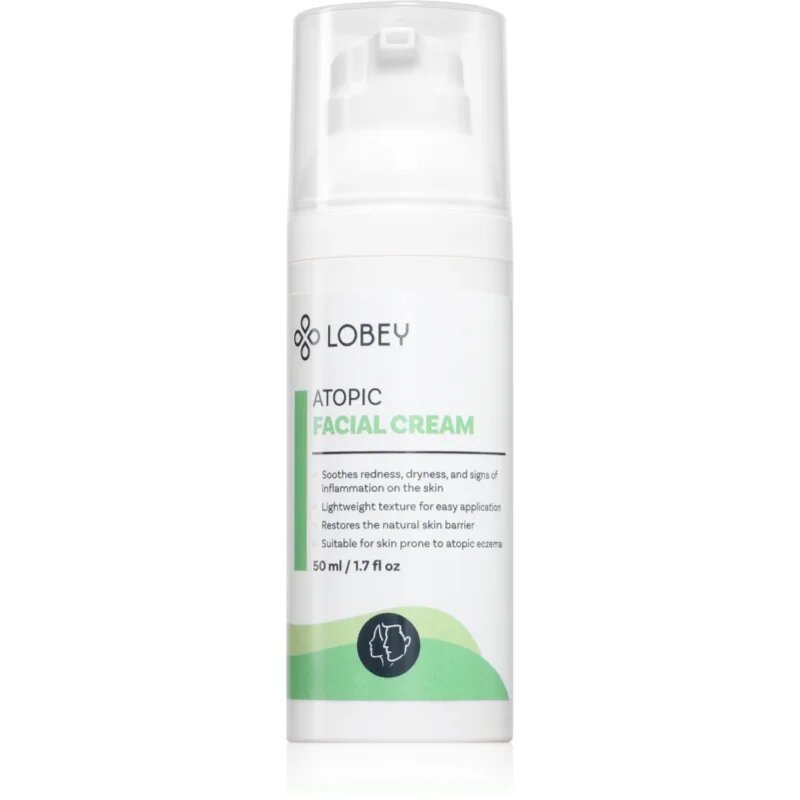 Lobey Atopic hidratáló arckrém száraz és atópiás bőrre 50 ml