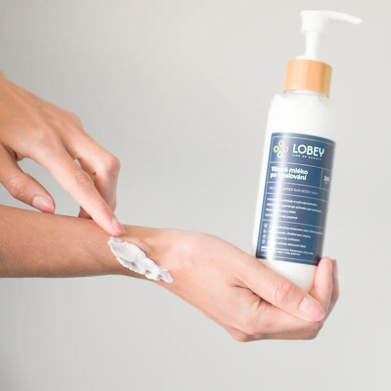 Lobey Body Care Tělové mléko po opalování napozás utáni testápoló tej 200 ml