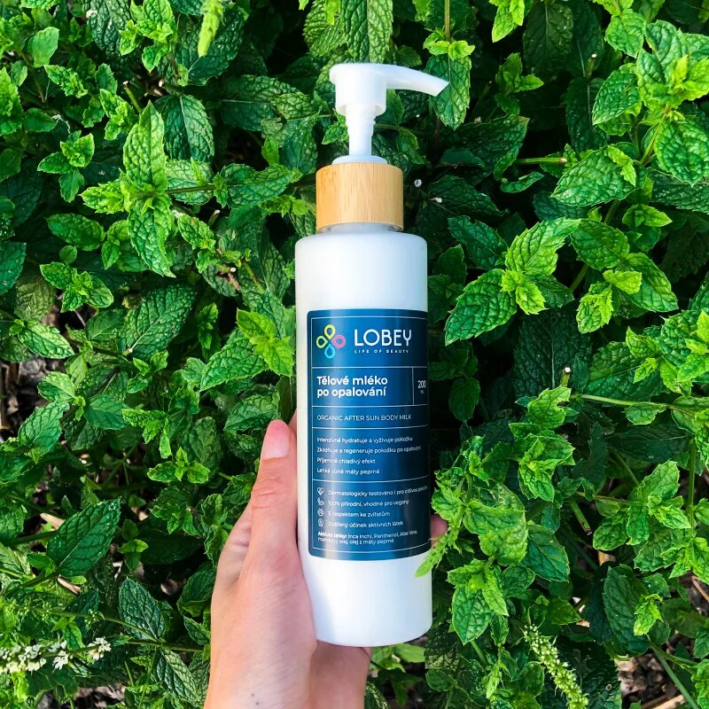 Lobey Body Care Tělové mléko po opalování napozás utáni testápoló tej 200 ml