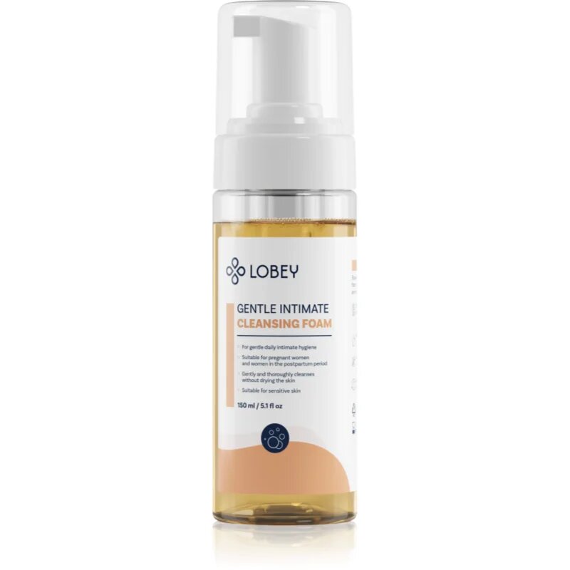 Lobey Body Care tisztító hab az intim részekre 150 ml
