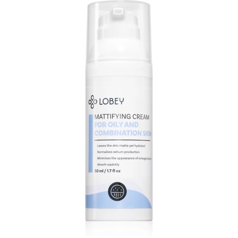Lobey Face Care mattító krém zsíros és problémás bőrre 50 ml