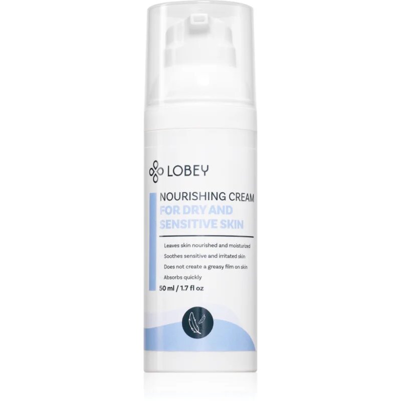 Lobey Face Care Nourishing Cream tápláló krém az érzékeny száraz bőrre 50 ml