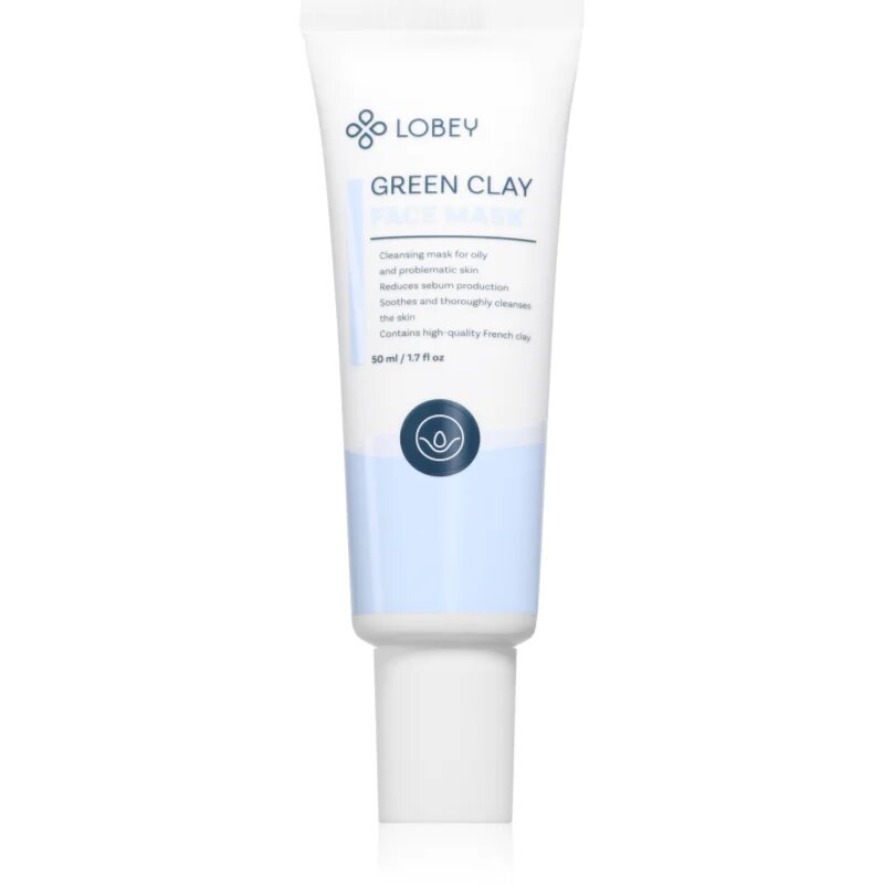 Lobey Green Clay tisztító maszk zsíros és problémás bőrre 50 ml