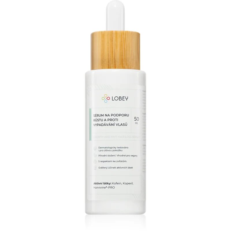 Lobey Hair Care szérum a hajra a haj növekedésének elősegítésére 50 ml