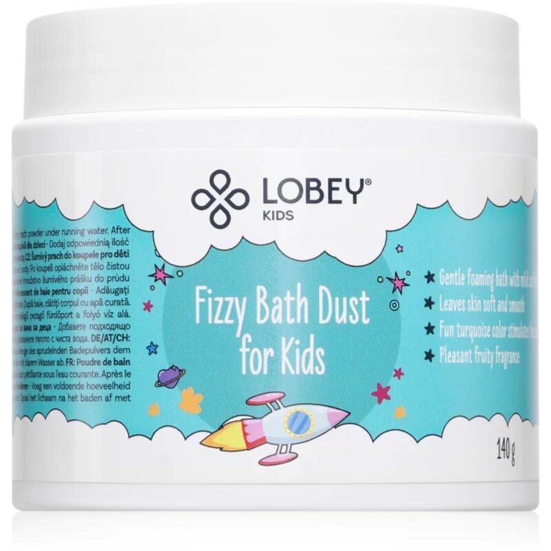 Lobey Kids Fizzy Bath Dust fürdő termék gyermekeknek 140 g