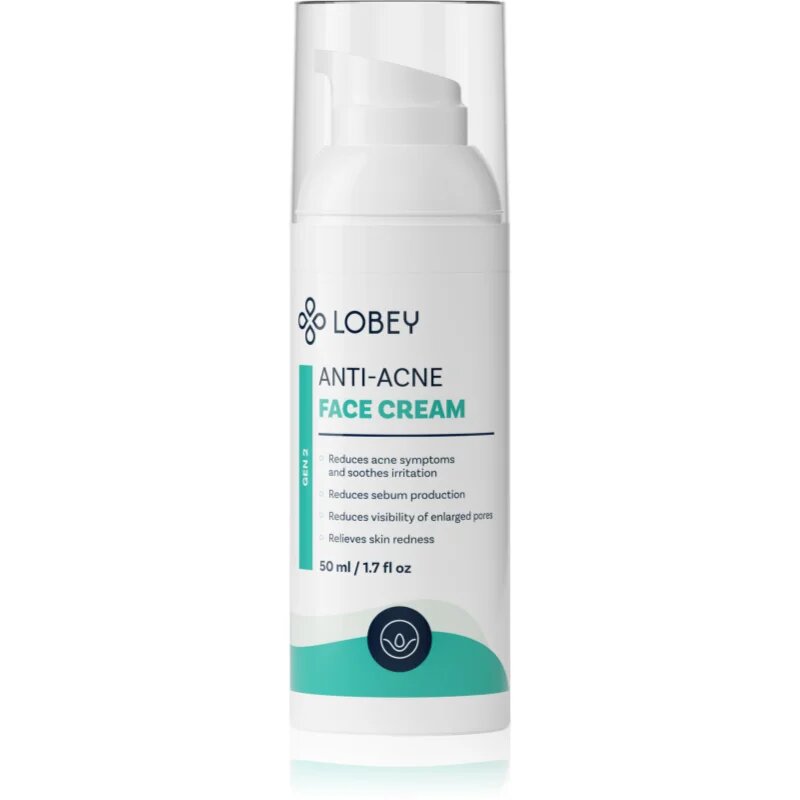 Lobey Skin Care Anti-Acne Face Cream krém az aknés bőrre 50 ml