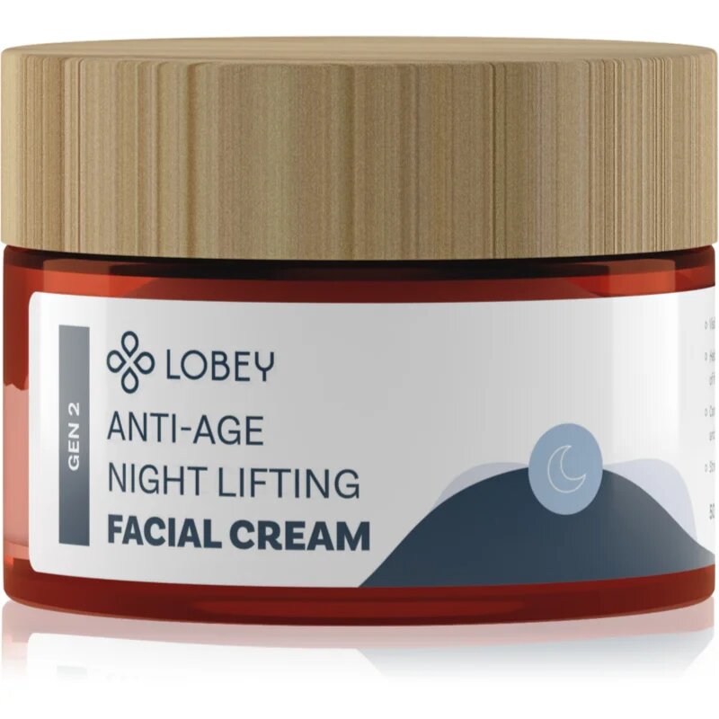 Lobey Skin Care Anti-Age Night Facial Cream éjszakai bőrnyugtató krém 50 ml