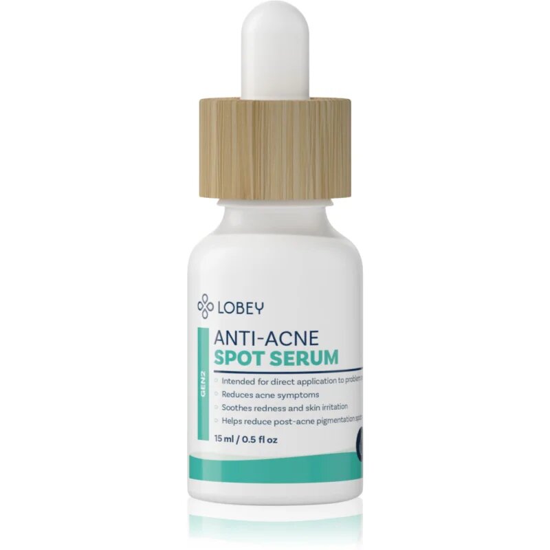 Lobey Skin Care Lokální sérum na akné s okamžitým účinkem helyi ápolás pattanásos bőrre 15 ml