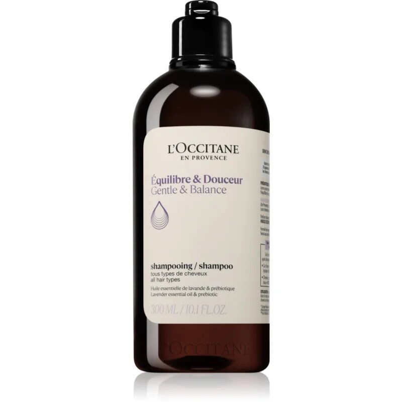 L’Occitane Gentle & Balance Shampoo finom állagú sampon minden hajtípusra 300 ml