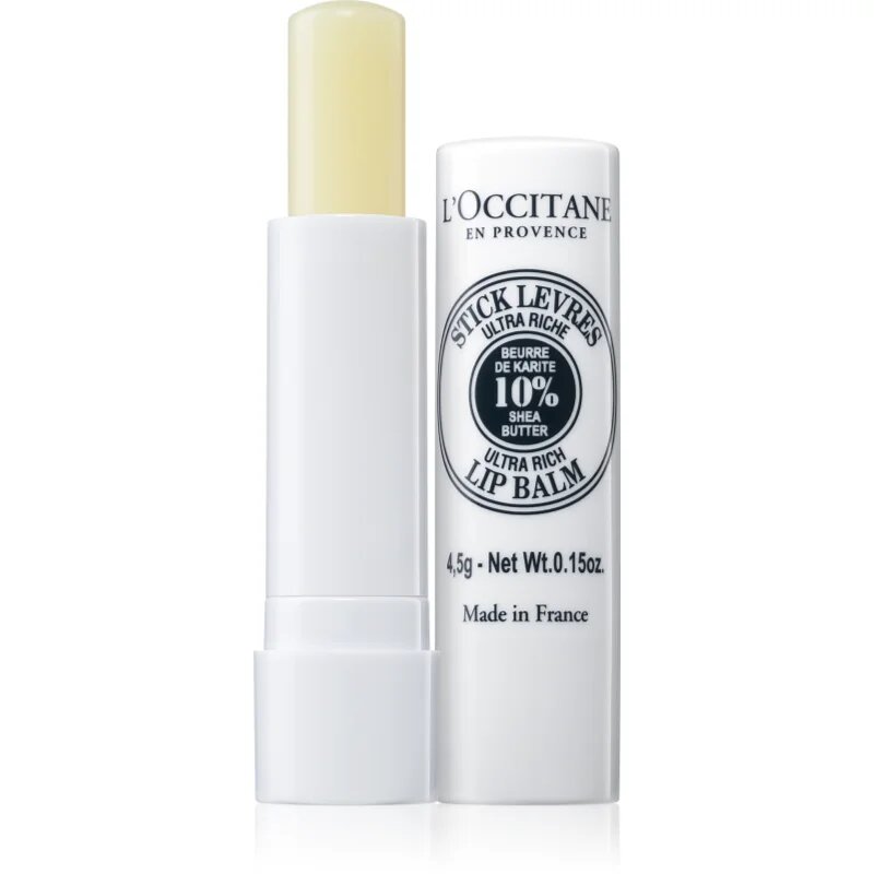 L’Occitane Karité Ultra Rich Lip Balm ajakbalzsam bambuszvajjal 4.5 g