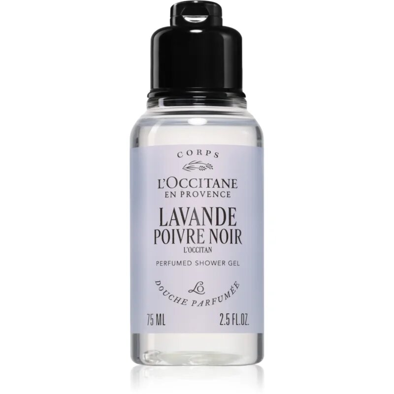L’Occitane Lavande Poivre Noir Perfumed Shower Gel parfümös tusfürdő 75 ml