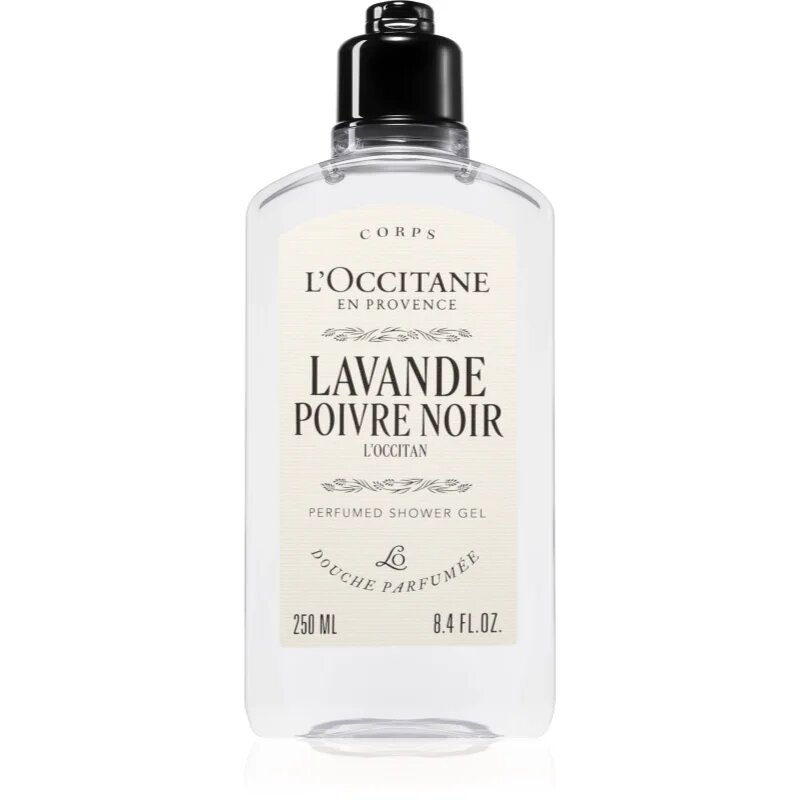 L’Occitane Lavande Poivre Noir Perfumed Shower Gel tusfürdő gél 250 ml