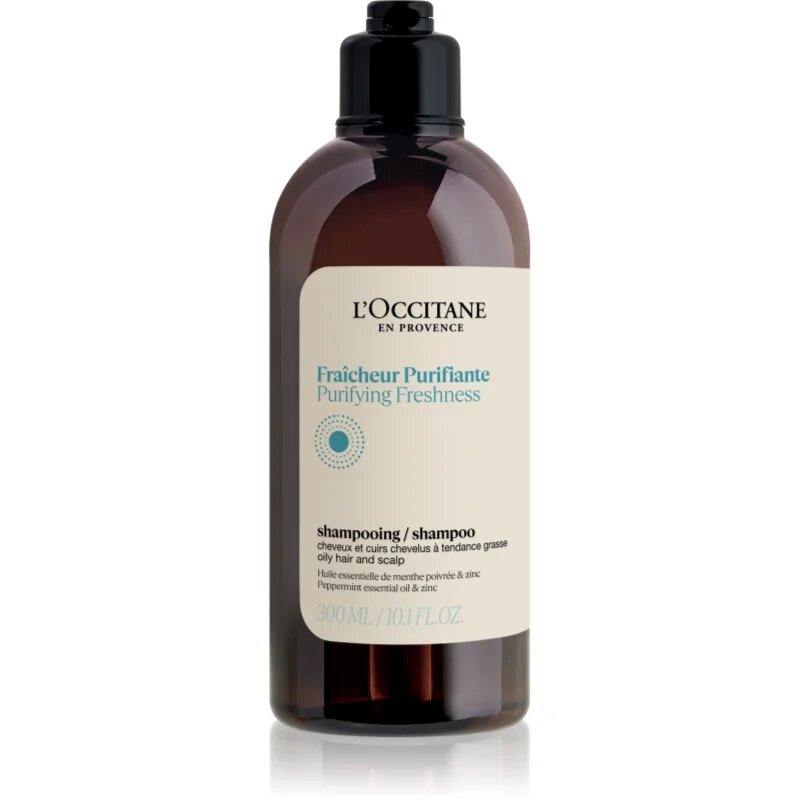 L’Occitane Purifying Freshness Shampoo tisztító sampon normál és zsíros hajra 300 ml